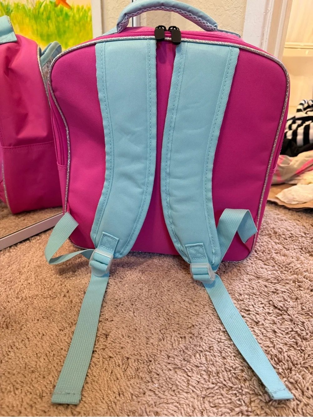 🦄Lakeshore Unicorn Lunchbox🦄 - Pink with Scenic Print